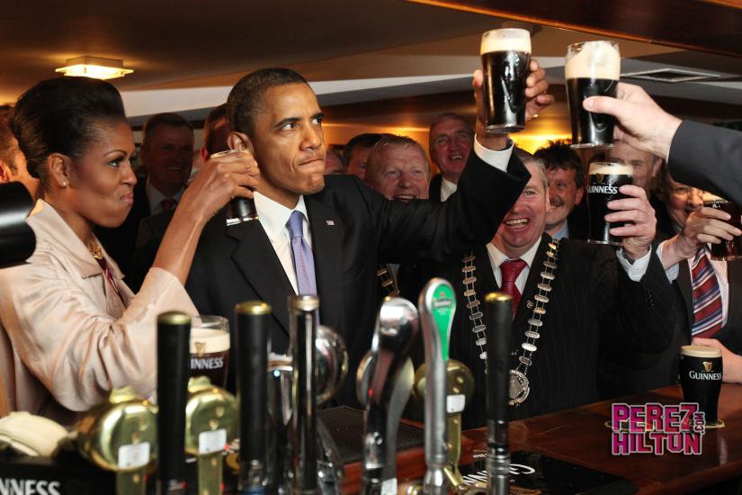 Obama with plain folks