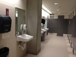Public bathroom in office building