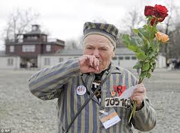 Holocaust survivor choking up from the scars of his horrid memories