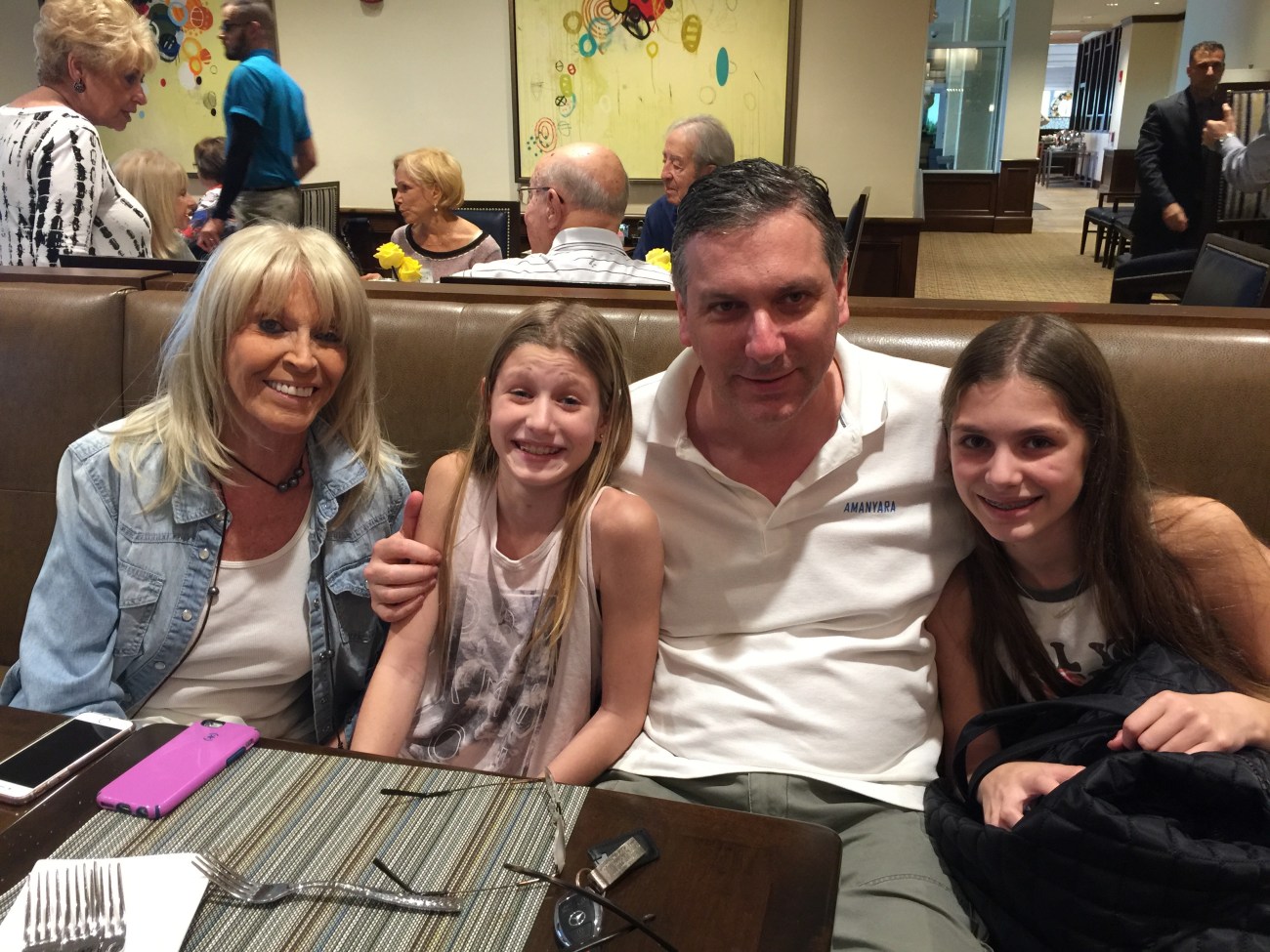 My mom's last days with my girls...as happy as can be