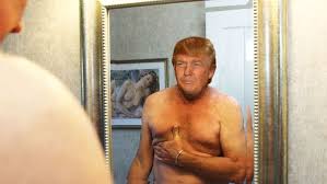 Trump image in mirror